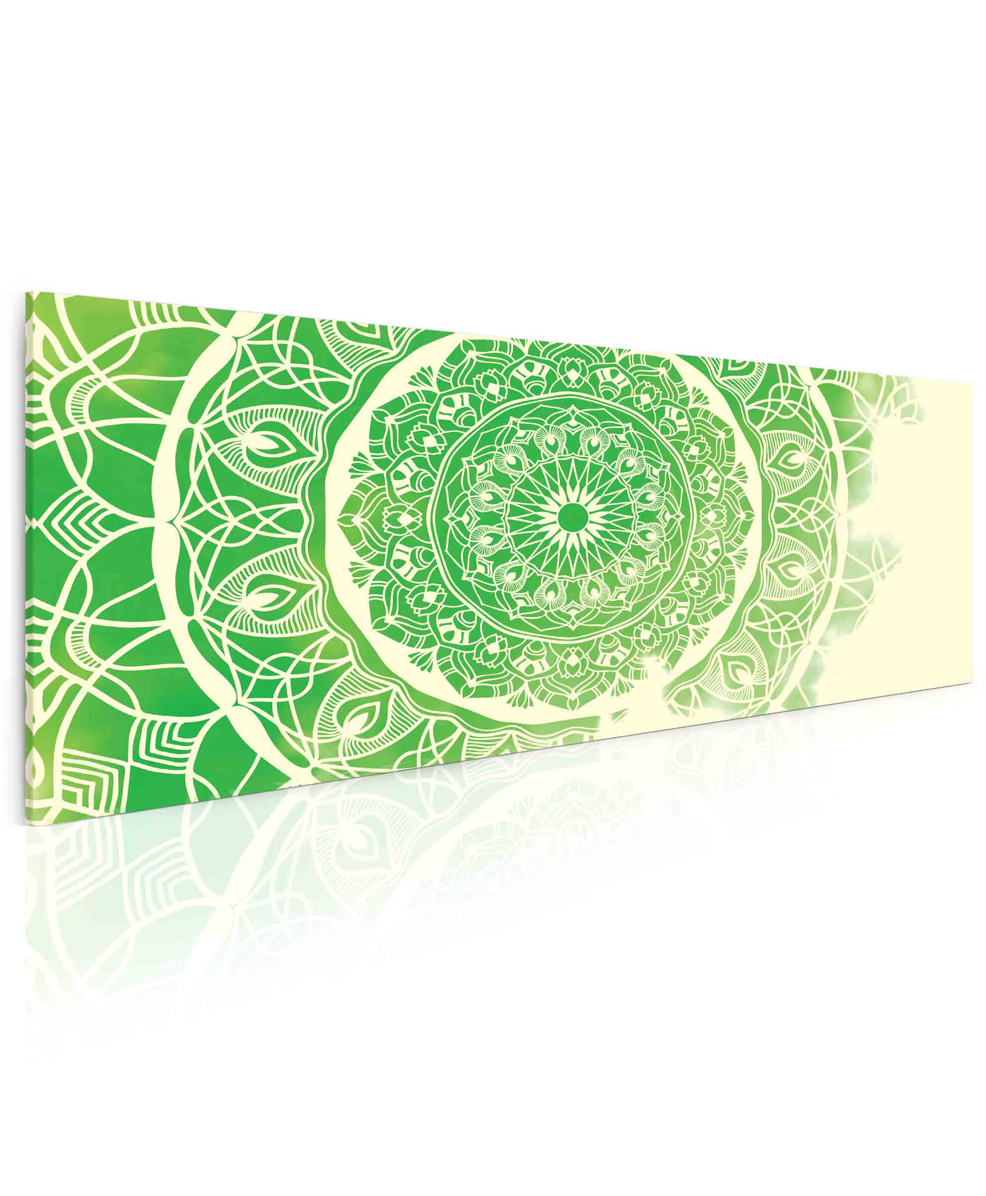 Obraz Mandala green Velikost: 150x70 cm