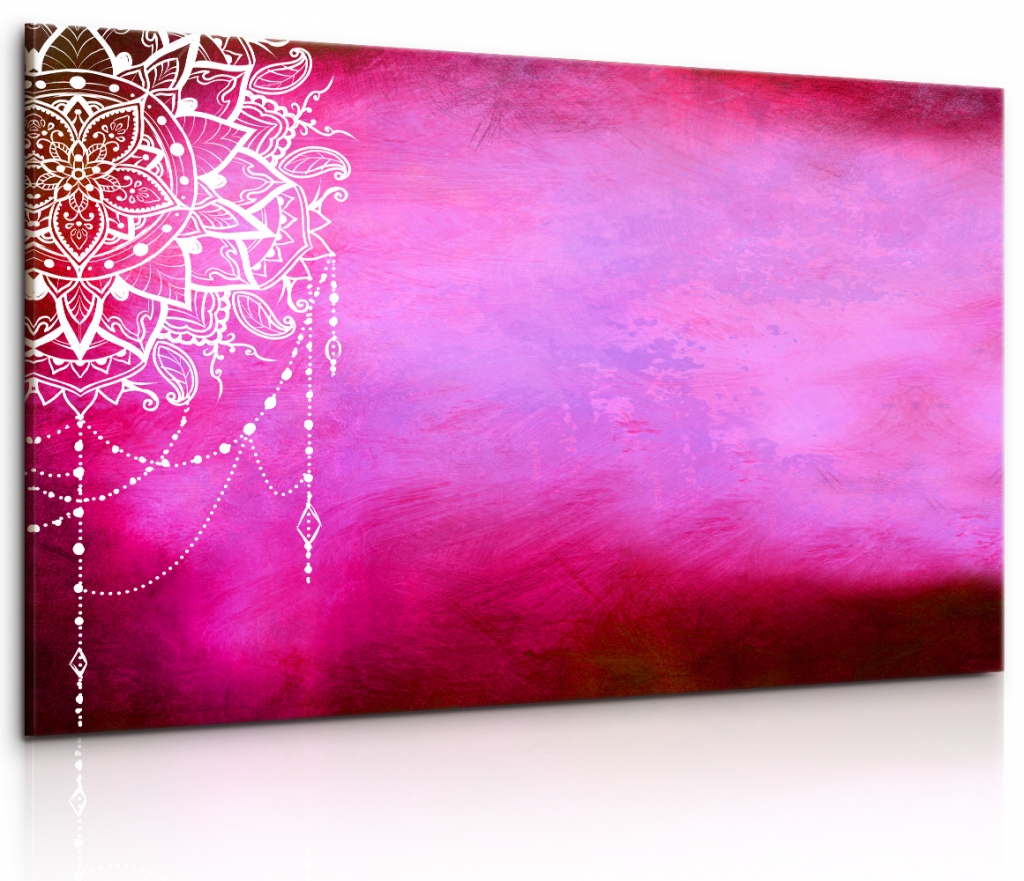 Obraz Mandala růžového potěšení Velikost: 120x80 cm