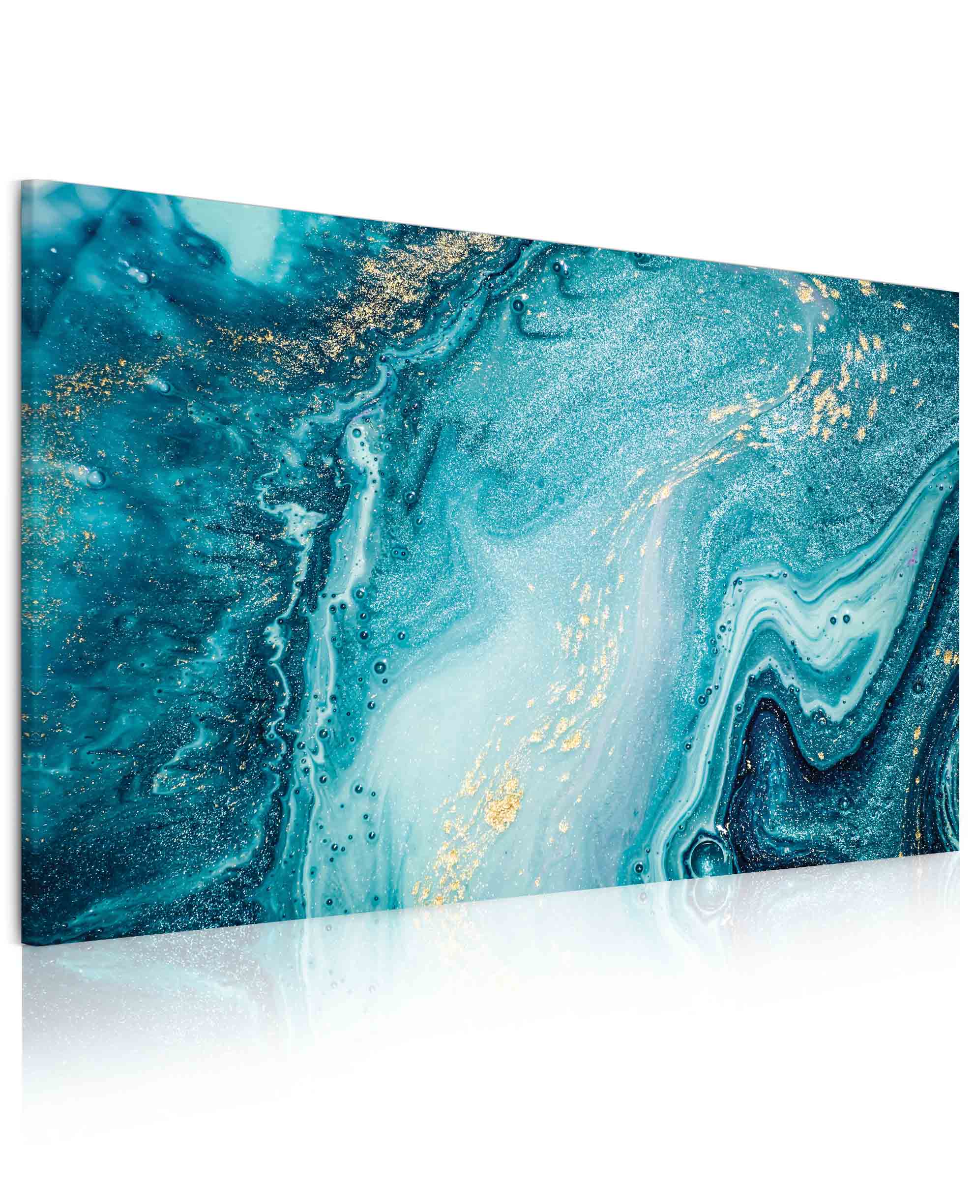 Obraz modrá abstrakce Velikost: 150x100 cm