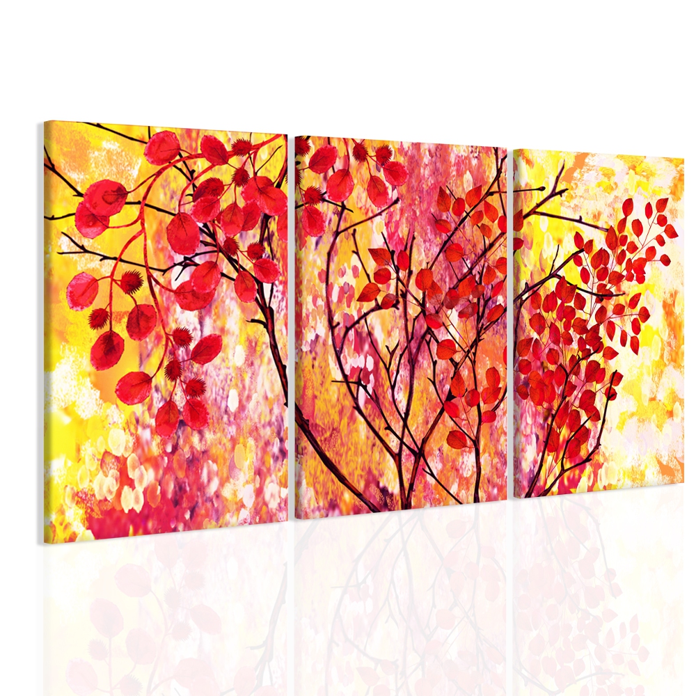 Obraz podzimní listí Velikost: 150x100 cm