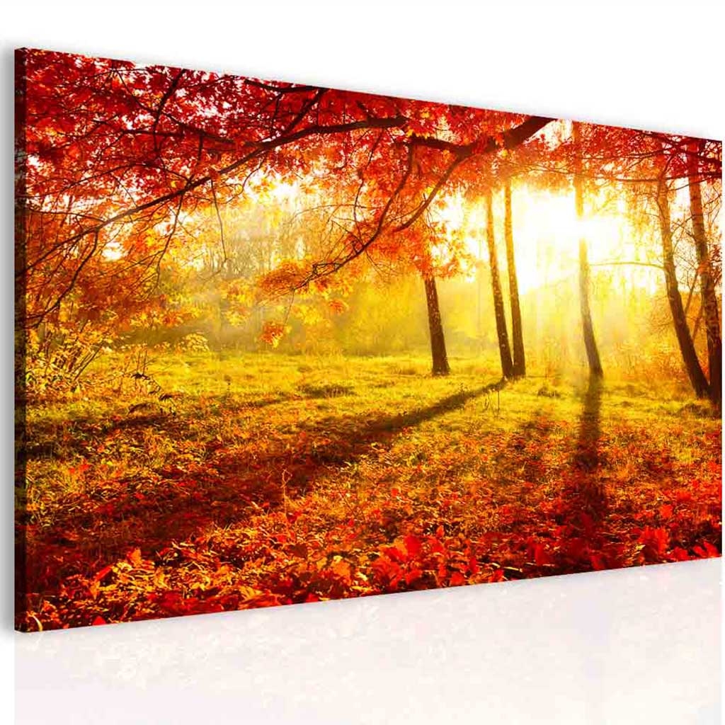 Obraz podzimní záře Velikost (šířka x výška): 30x20 cm