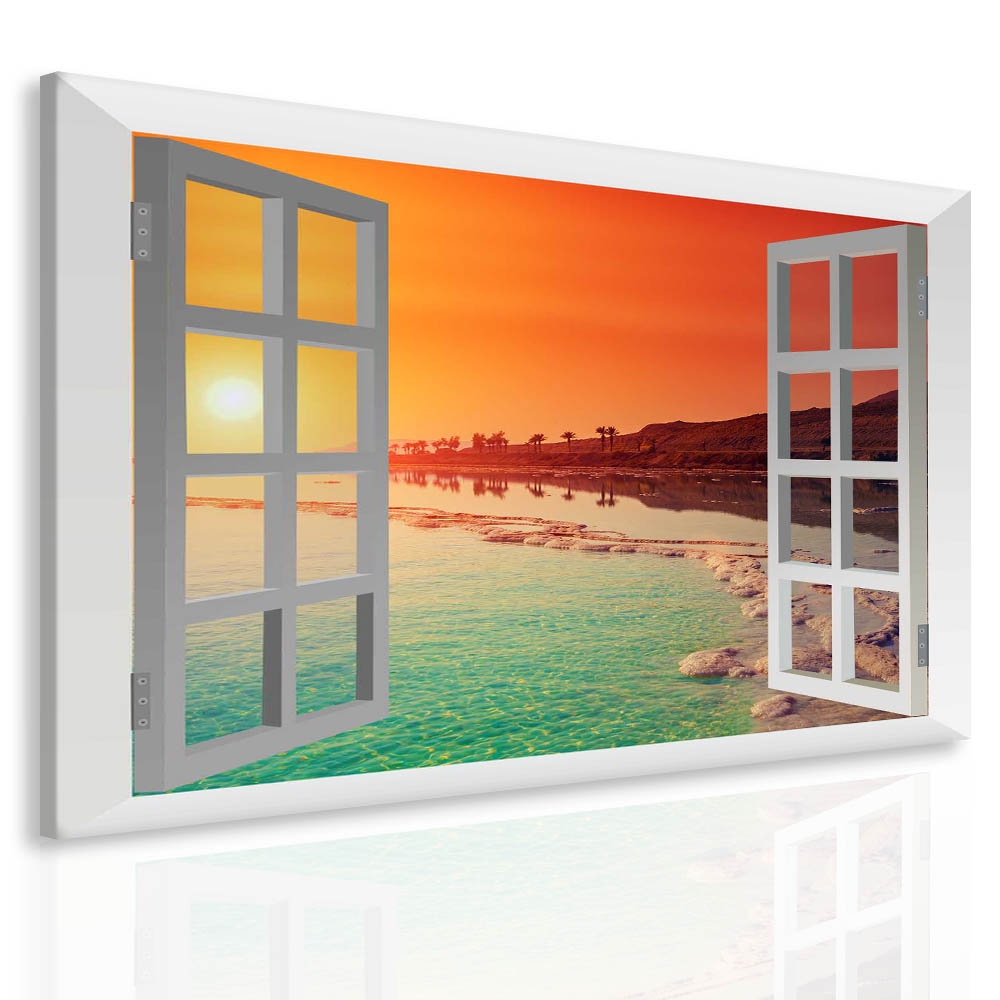 Obraz rajské pobřeží za oknem Velikost: 50x40 cm