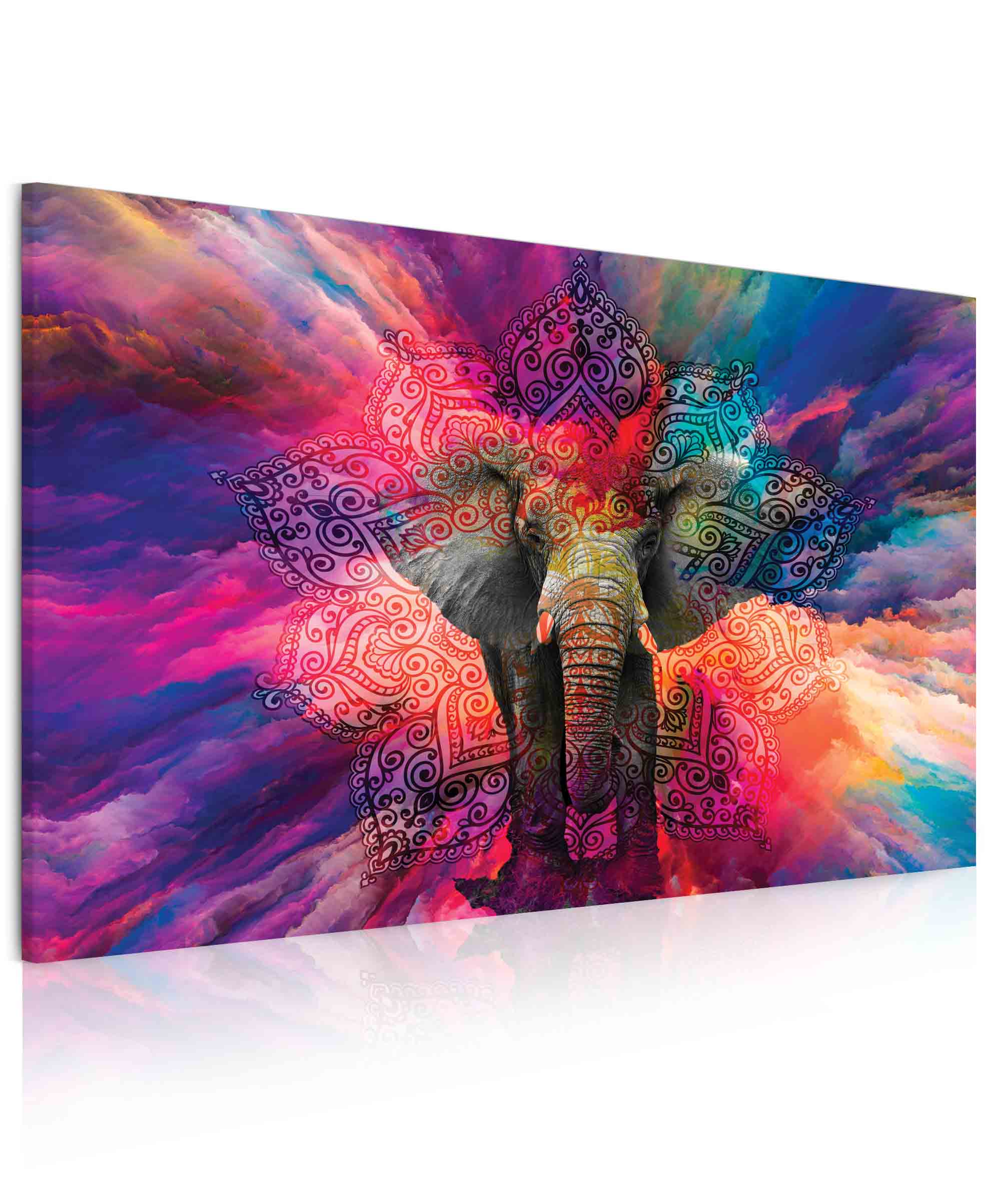 Obraz slon štěstí Velikost: 90x60 cm