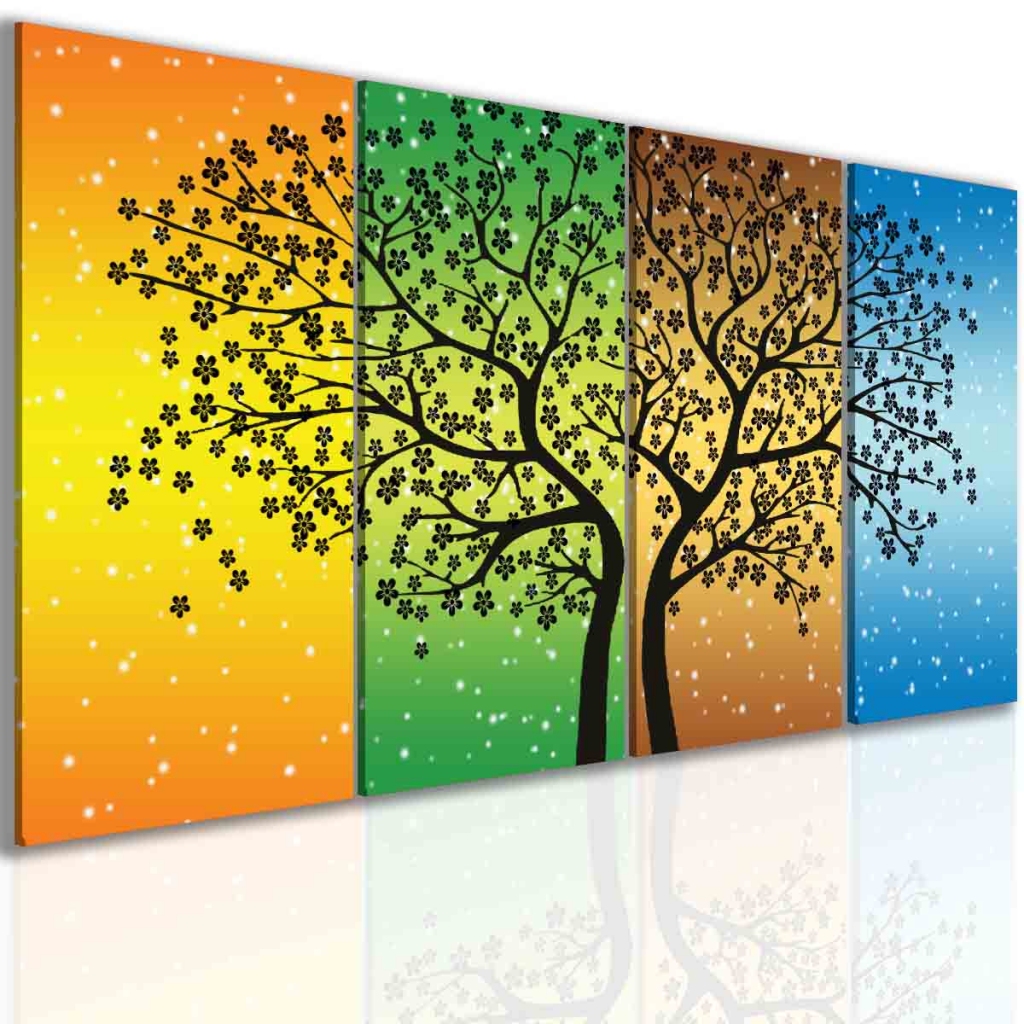 Obraz strom roční období III Velikost: 100x50 cm