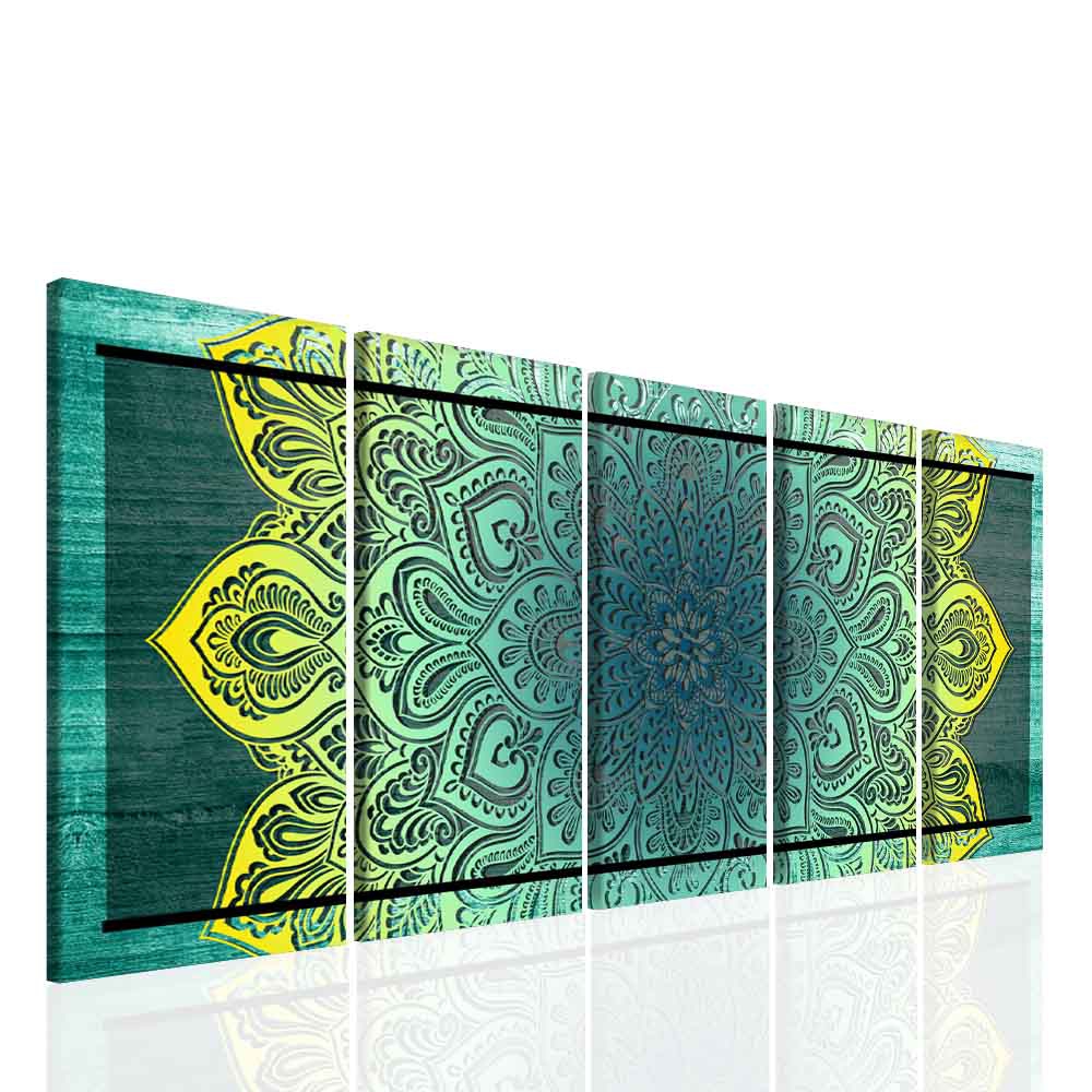 Obraz tyrkysová mandala Velikost: 150x60 cm