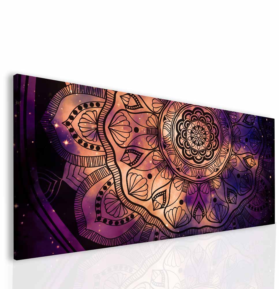 Obraz Ultra violet mandala Velikost: 150x70 cm