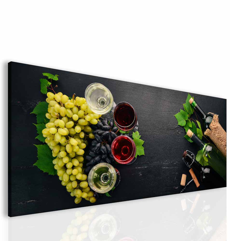 Obraz vinobraní Velikost: 90x40 cm