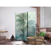 Paraván - Velké listy v zeleno-mátových odstínech - Botanický motiv