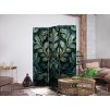 Paraván - tmavě zelené viktoriánské listy - botanická vyřezávaná kompozice