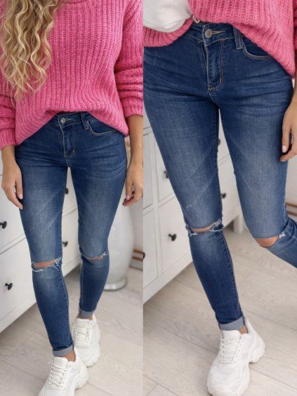 DŽÍNY S PRŮSTŘIHY