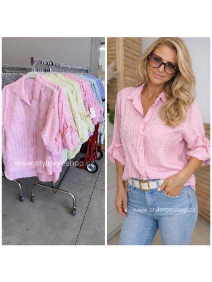 Lehká kostkovaná košile