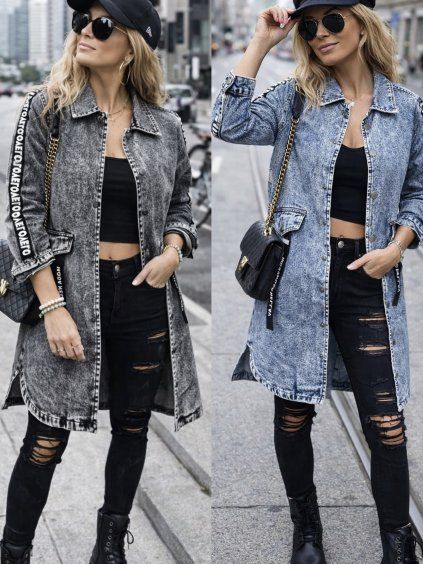 Džínová parka - LOVE