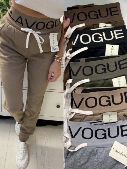 Tepláky se širokou gumou - VOGUE