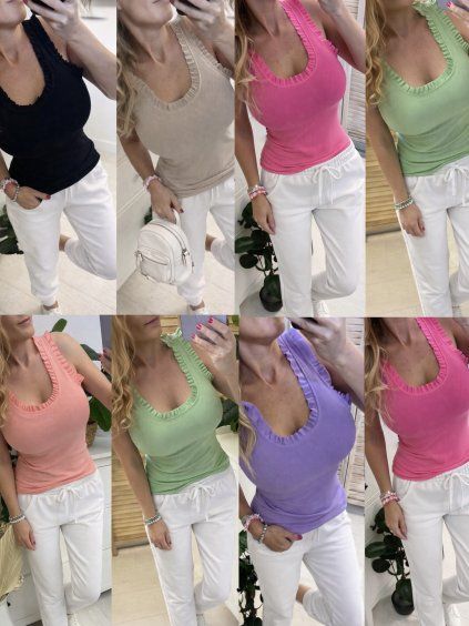 Žebrované tílko - AMORA