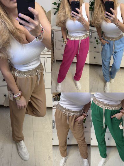 Lehké pohodlné kalhoty