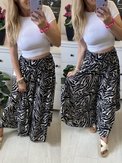 Volné kalhoty ZEBRA