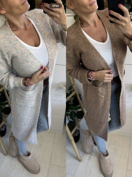 Cardigan- melír