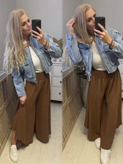 Lehounké široké kalhoty