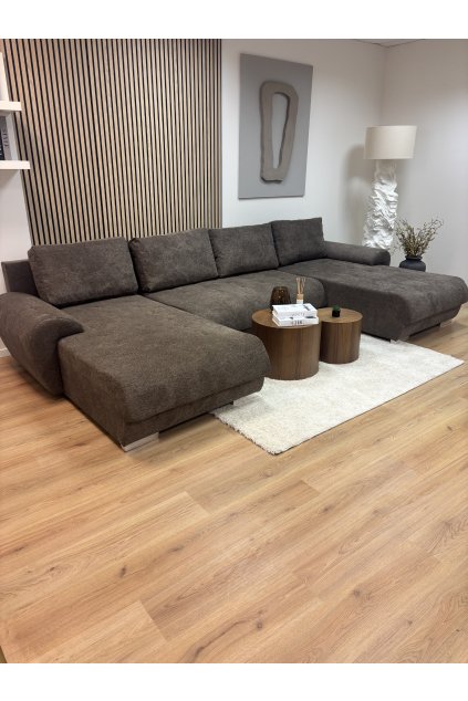 Sedačka do "U" Maxi Comfort - rozkládací s úložným prostorem