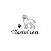 labrador silueta vlastní text