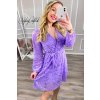 Romantické čipkované šaty s opaskom JASMINE ❤ Purple