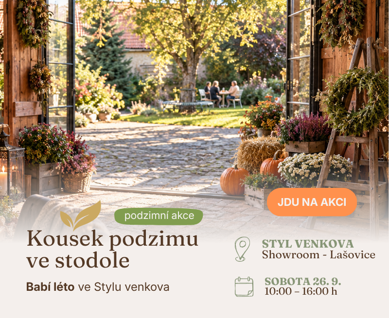 Babí léto ve stodole - Přijeďte si užít podzimní atmosféru ve Stylu venkova.