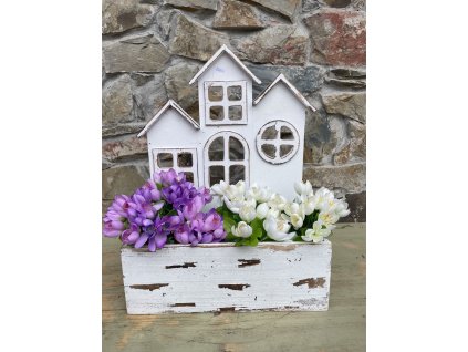 Truhlík s domečky - větší