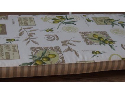 Futon Provence olivy + pruh