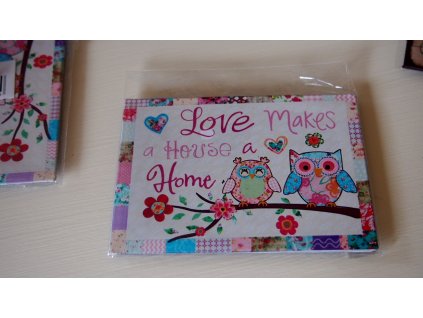 Cedulka se sovičkami s magnetem