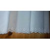 Záclonka s Madeirovým štykováním na spodním lemu-metráž