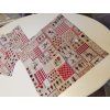 Prostírka - Vánoční patchwork na režné