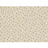 Látka zelený puntík na režné