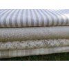 Dekorační látka ornament na režné