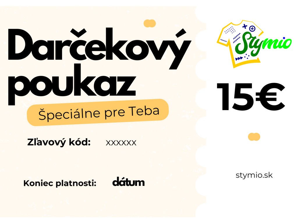 Darčekový poukaz  Darčekový poukaz – Špeciálne pre Teba 🎁