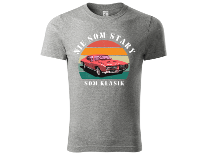 Pánske tričko „Nie som starý, som klasik“  Originálne vintage auto tričko