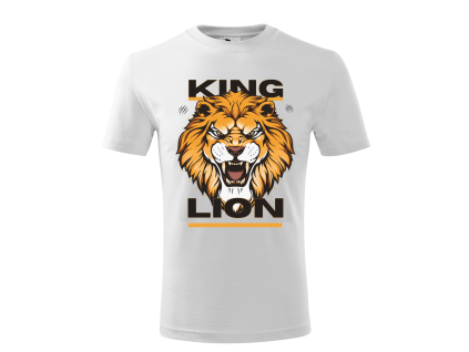 Detské tričko - King Lion  Štýlové s výraznou grafikou leva.