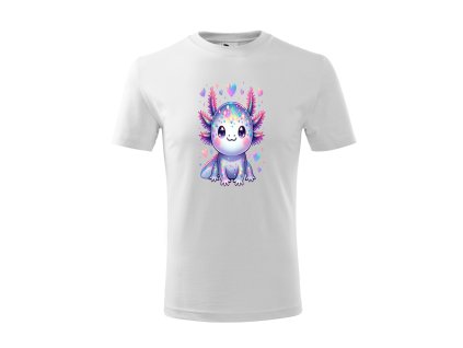 Detské tričko „Farebný axolotl“ Magický axo