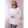 Bavlnená blúzka s mašľou biely (Rozmer universal, Farba Biela)