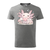 Detské tričko Axolotl so srdiečkom  Roztomilý axolotl s pastelovým dizajnom a srdcom
