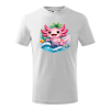 Detské tričko - Axolotl vo vlne  Farebný axolotl dizajn