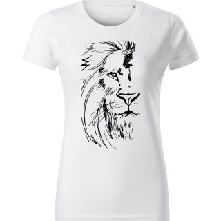 Minimalistický lev v čiernej línii. Bez slov. Bez farieb navyše. Len postoj, ktorý cítiš. Dostupné na stymio.sk