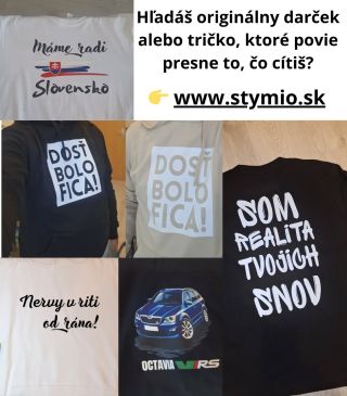 Nie je to len oblečenie. Je to postoj, humor, názor. Potlačíme presne to, čo chceš nosiť. 👉 Objednaj na www.stymio.sk