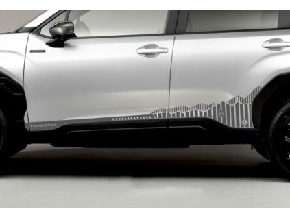 Forester - Dekorativní polep (černý / stříbrný)