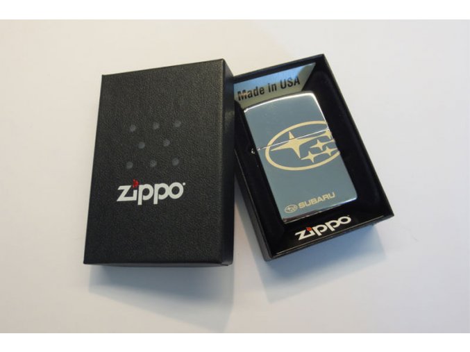 subaru zippo silber