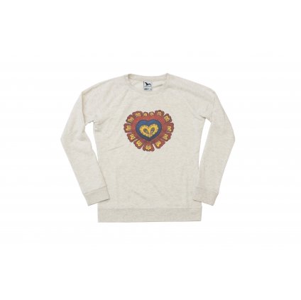 Dámská mikina s barevným srdcem