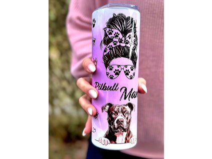 Termo kelímek s motivem pitbulí mámy