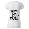 tričko bílé text na přání sublimug