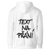 Mikina bílá text na přání sublimug