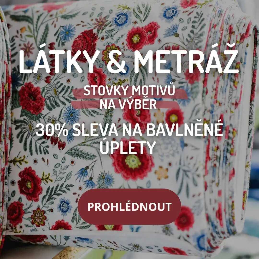 Látky a metráž_30% sleva úpletů
