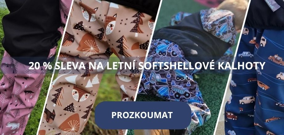 20 % sleva na letní softshellové kalhoty